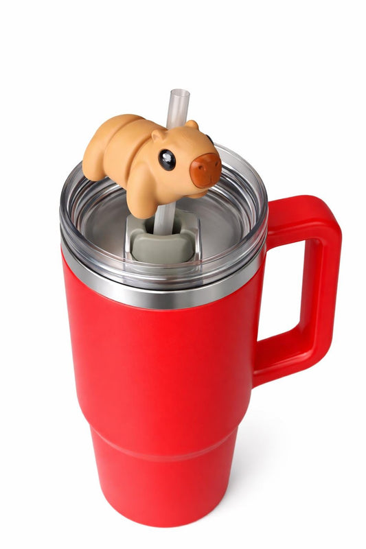 Capibara Straw Toppers/ Charms Straw Buddies For Stanley Tumblers Or Other 9.5mm Straws