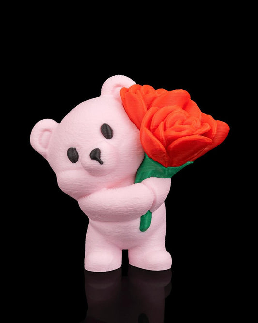 3D Printed Heart Blossom Love Bear