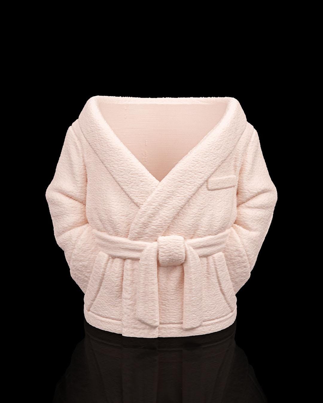 Bathrobe Can Holder – 3D Printed Bathrobe Can Sleeve, Cozy Drink Holder, Funny Gift for Him & Her