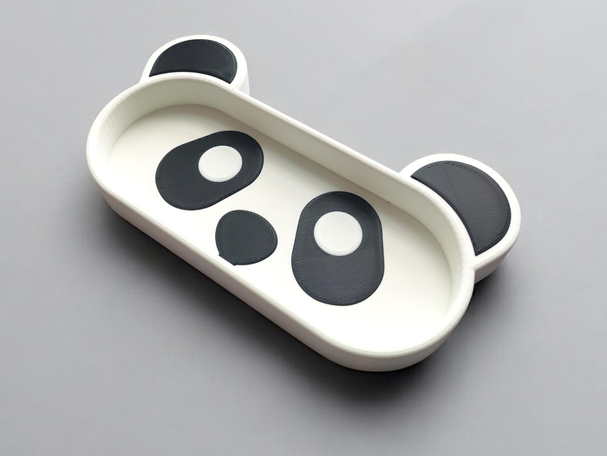 3D Printed Panda Glass Holder Tray | Unique Desk Organizer | Cute Accessory Stand