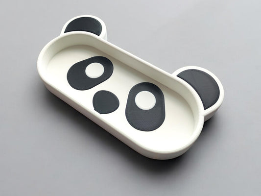 3D Printed Panda Glass Holder Tray | Unique Desk Organizer | Cute Accessory Stand