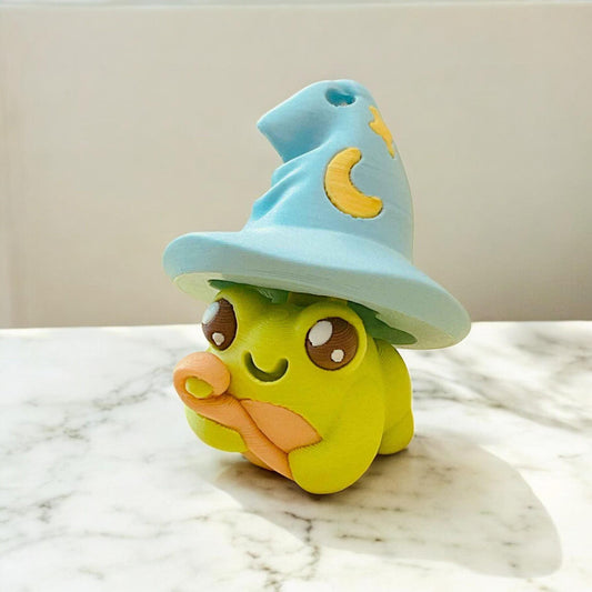 Magical Mystical Wizard Frog • Clicky Stress-Relief • Sensory Gift keyring or bag charm