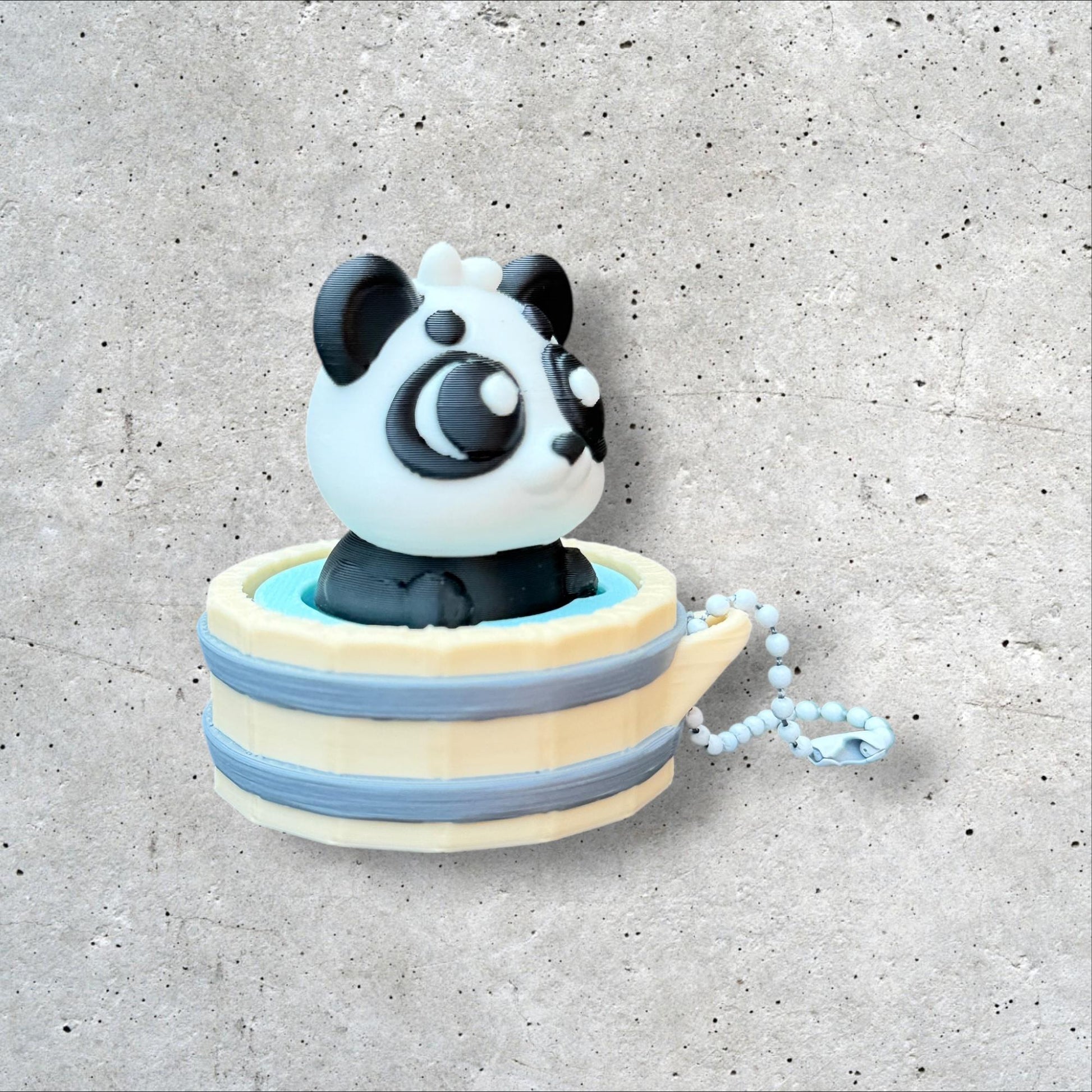 3D Printed Hot spring Panda Clicker Fidget | ADHD Sensory Toy | Quiet Stress Relief Button | Focus & Anxiety Aid | Desk Fidget
