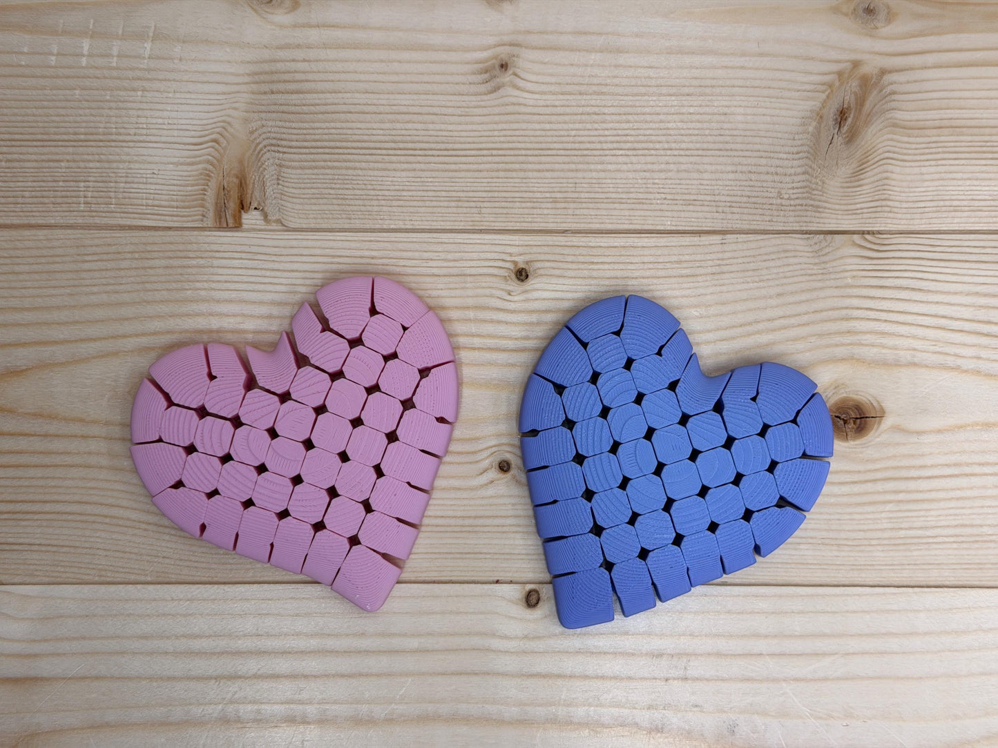 3d print Lover Heart Hyper Flexible Fidget Toy Great Pocket Heart Flexi