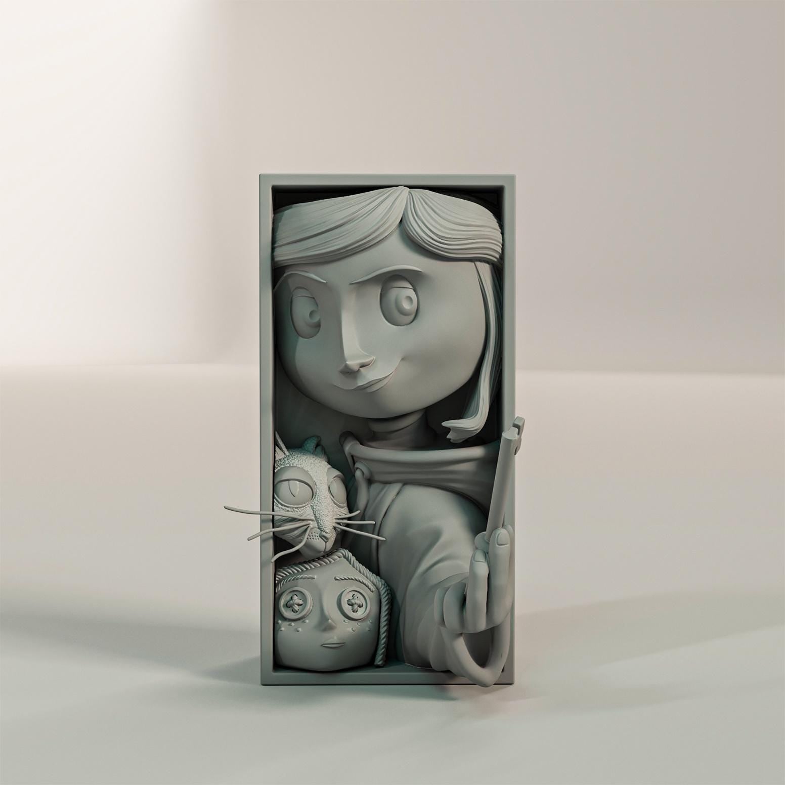 Spooky Fairytale Book Nook | Whimsical Gothic Shelf Decor 3D Printed