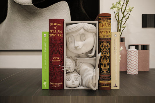 Spooky Fairytale Book Nook | Whimsical Gothic Shelf Decor 3D Printed