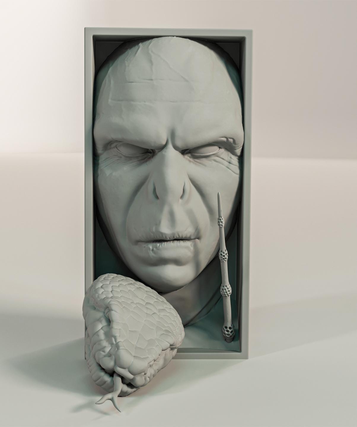 Dark Wizard Book Nook | Fantasy Magic Bookshelf Insert 3D Printed