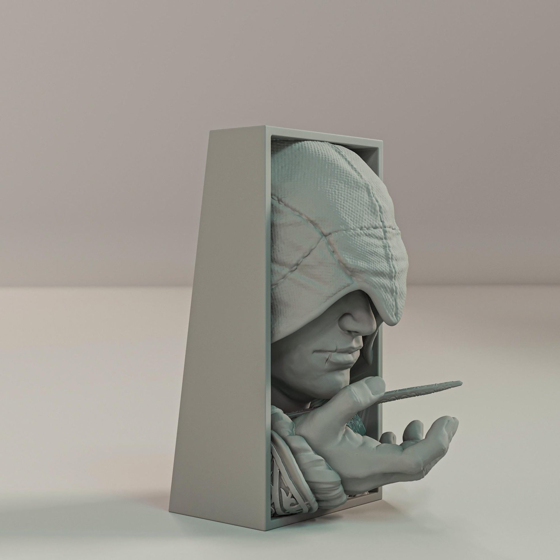 Renaissance Assassin Book Nook | Historical Fantasy Bookshelf Insert 3D Printed