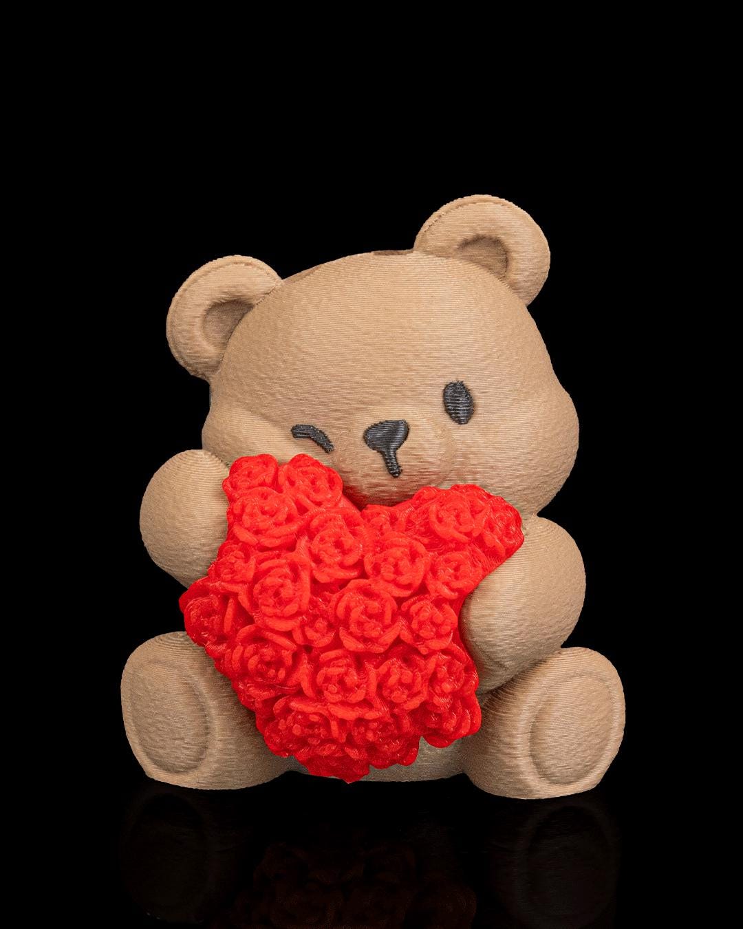 3D Printed Heart blossom Love Bear