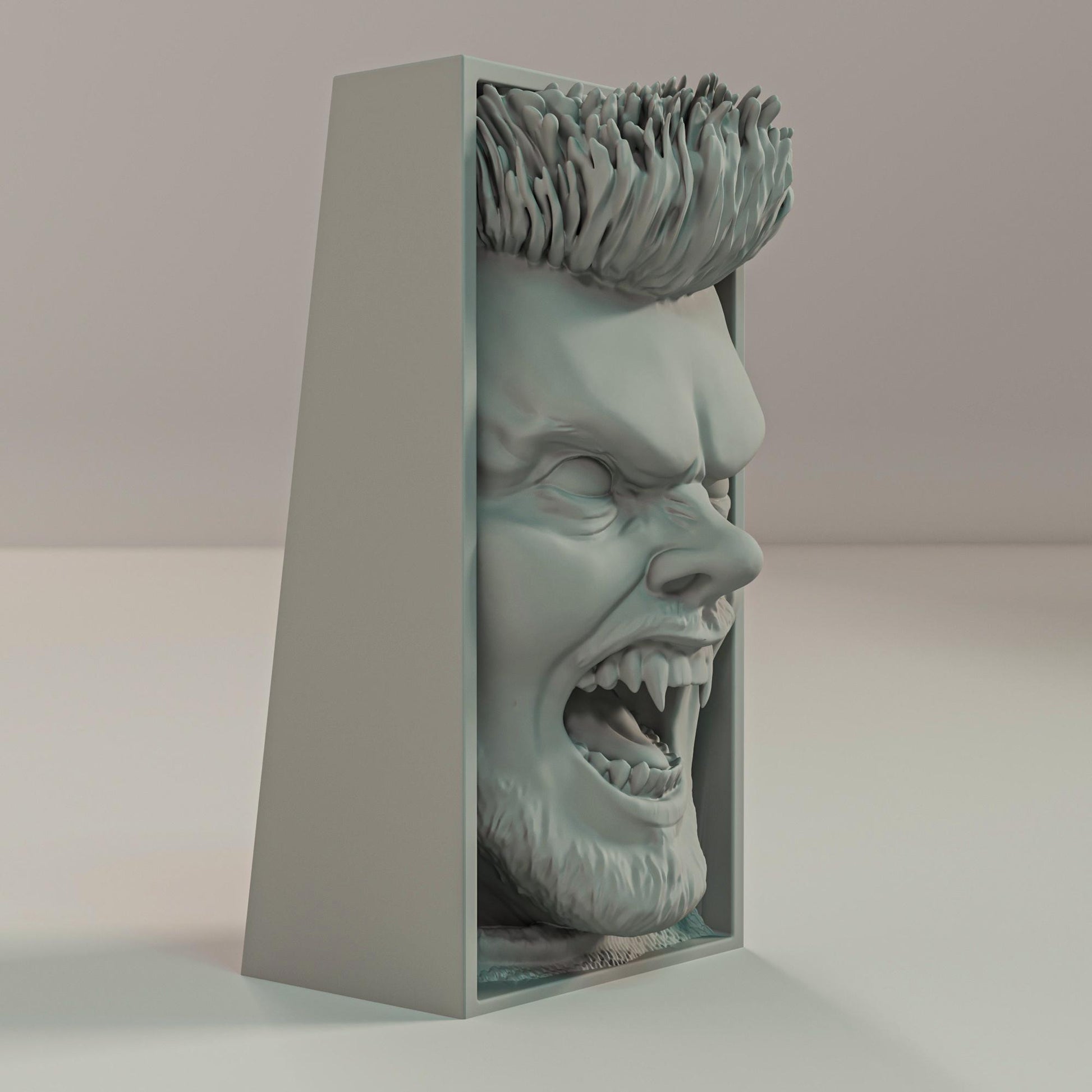 Synthetic Android Book Nook | Sci-Fi Horror Bookshelf Insert 3D Printed
