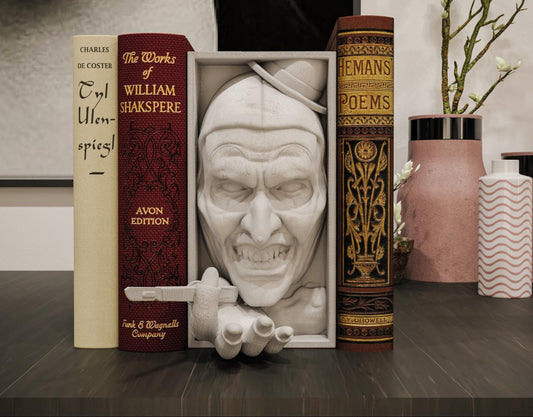 Art the Clown Book Nook and Wall Mount 3D Printed