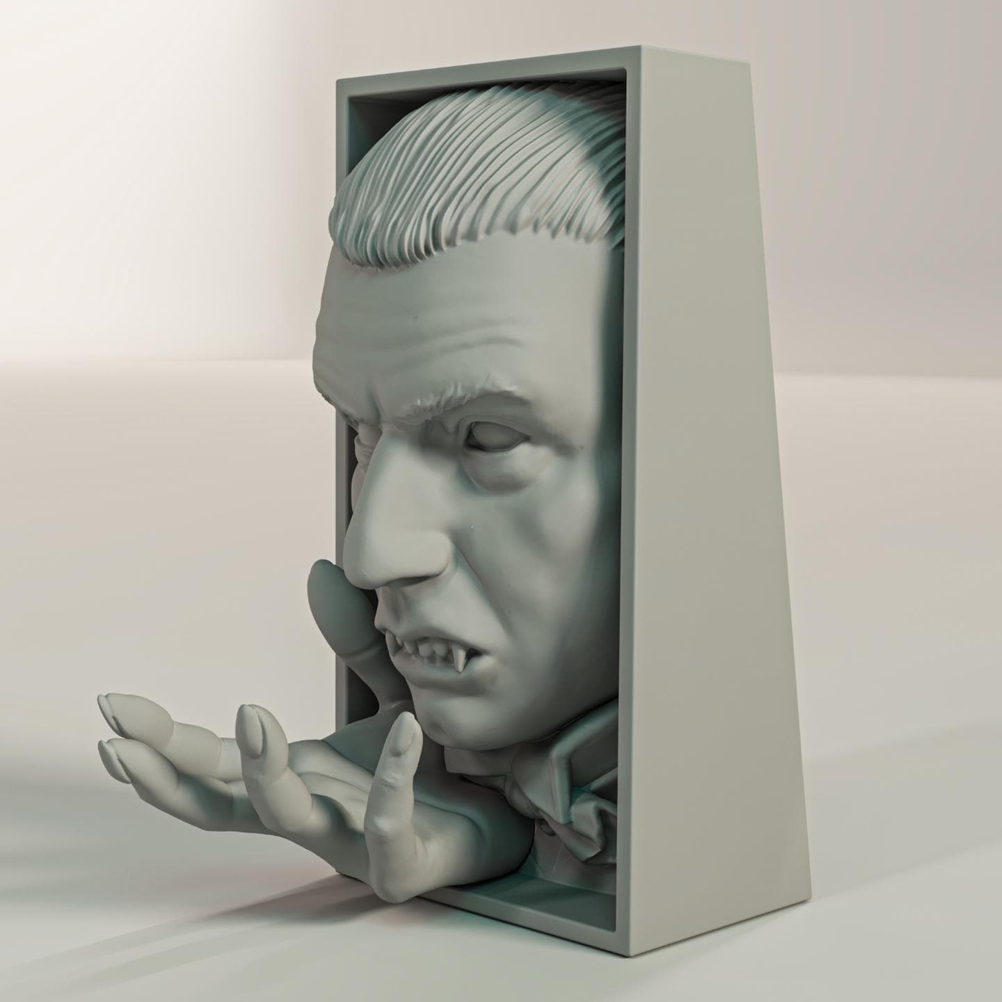 Gothic Vampire Book Nook | Dark Fantasy Bookshelf Insert 3D Printed