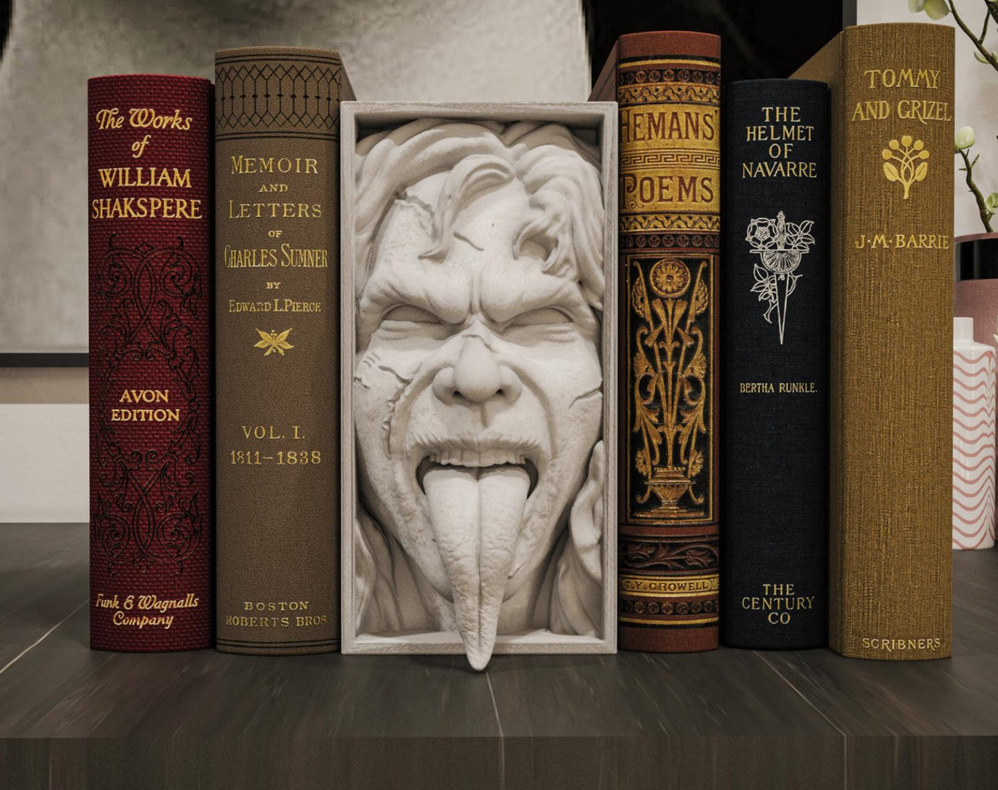 Possessed Girl Book Nook | Supernatural Horror Bookshelf Insert3D Printed