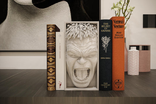 Gamma Mutant Book Nook | Superhero-Style Bookshelf Insert 3D Printed
