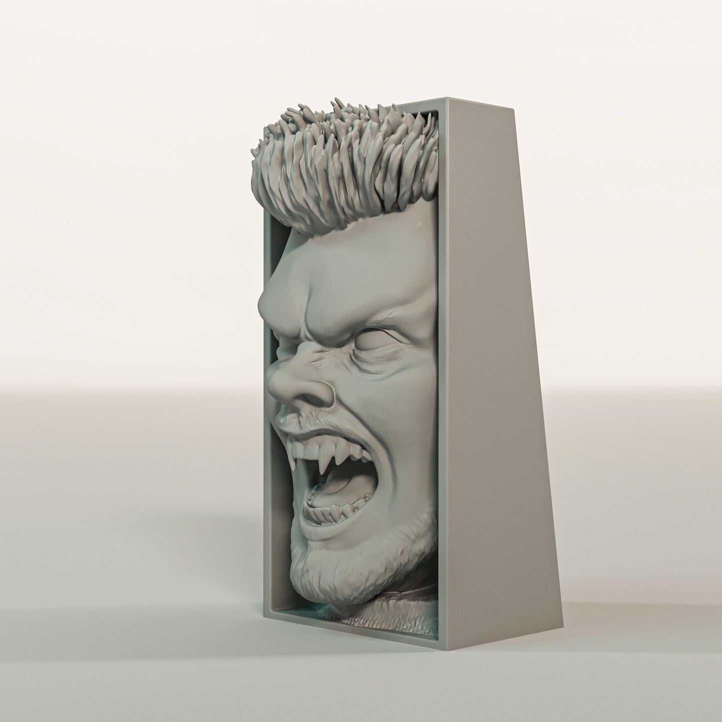 Synthetic Android Book Nook | Sci-Fi Horror Bookshelf Insert 3D Printed