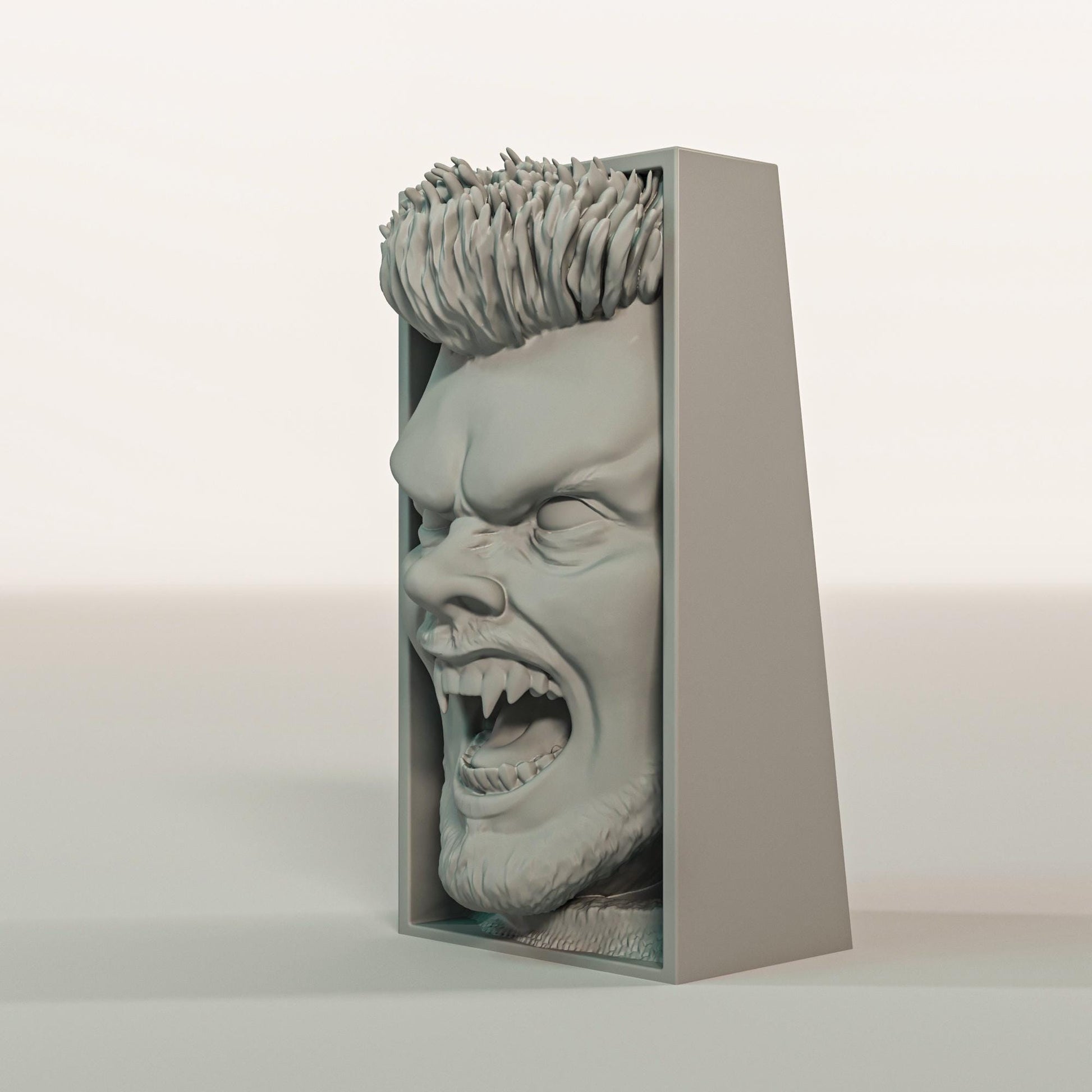 Synthetic Android Book Nook | Sci-Fi Horror Bookshelf Insert 3D Printed