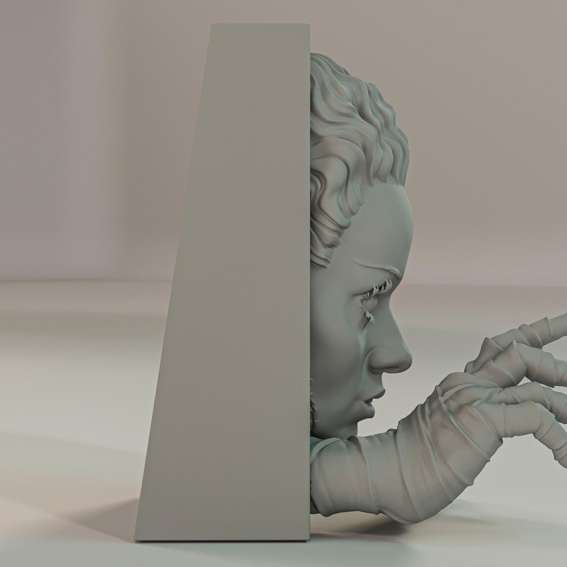 Gothic Monster Bride Book Nook | Classic Horror Bookshelf Insert 3D Printed