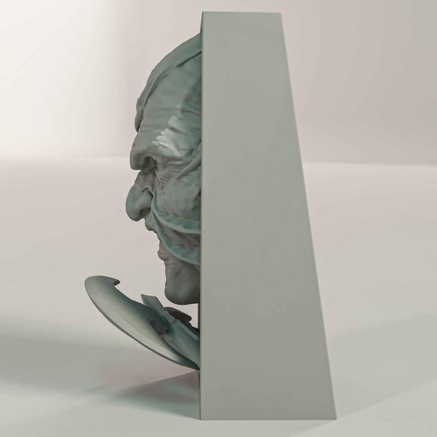 Creeping Monster Book Nook | Spooky Fantasy Bookshelf Insert 3D Printed