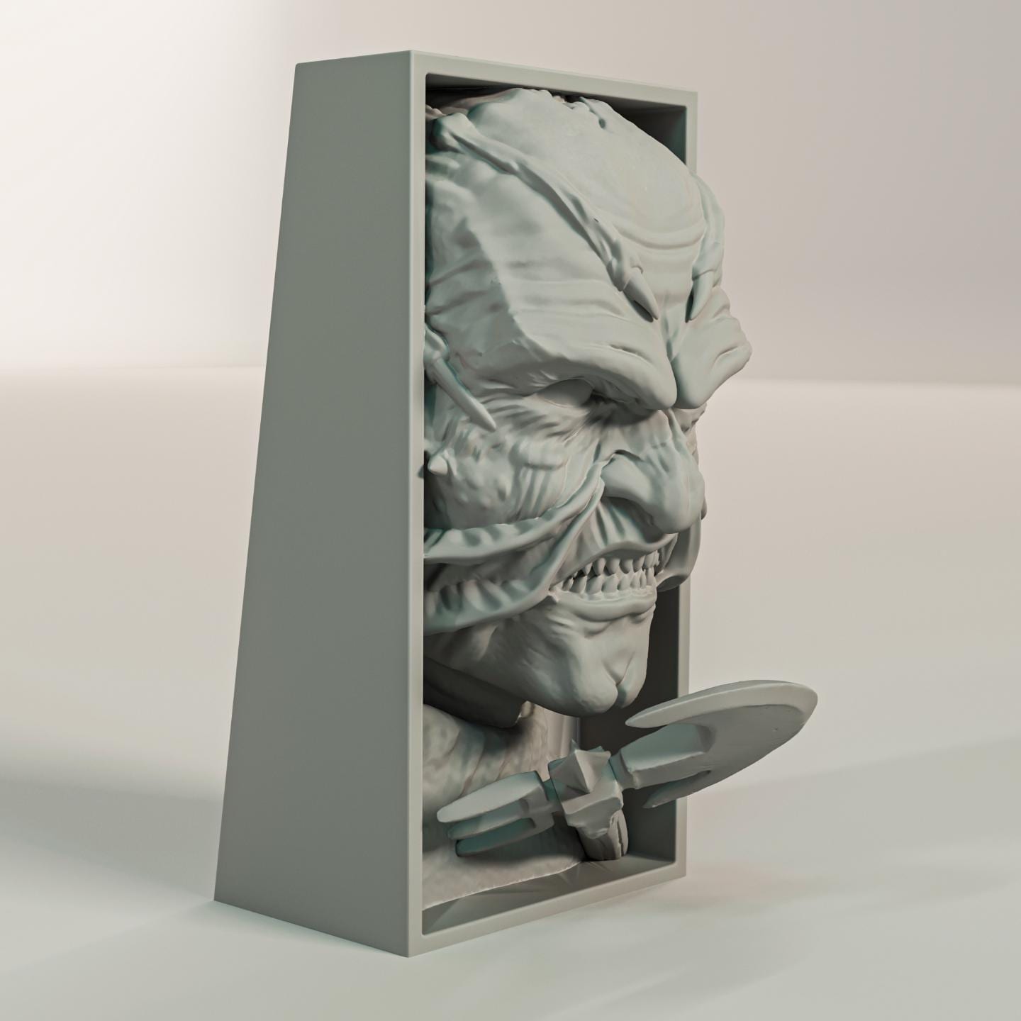 Creeping Monster Book Nook | Spooky Fantasy Bookshelf Insert 3D Printed