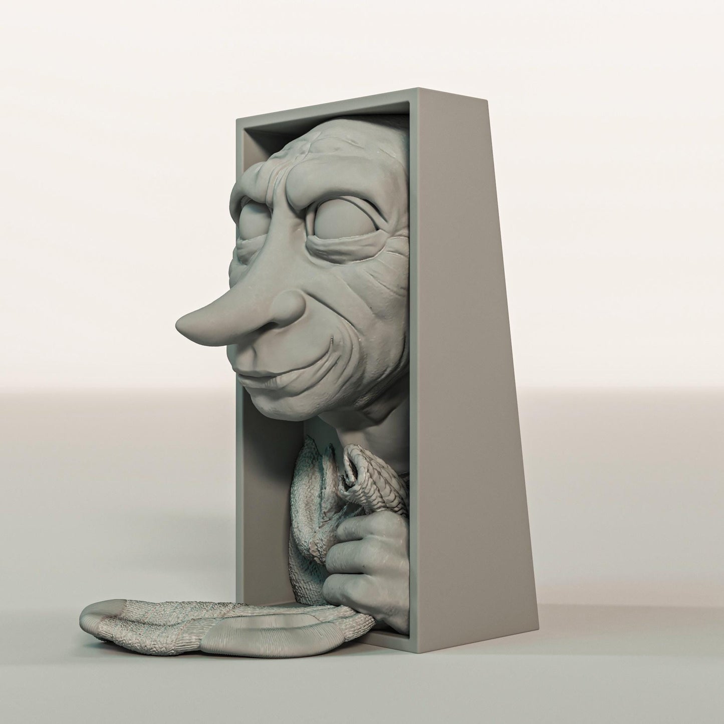 Fantasy House Elf Book Nook | Magical Bookshelf Insert 3D Printed