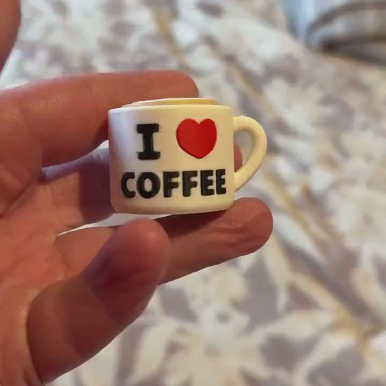Adorable 3D Printed Coffee & Cream Clicker - Perfect Handheld Size!