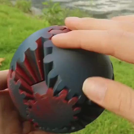 Unique 3D Printed Gear Ball Fidget Toy – Perfect Stress Reliever & Desk Accessory