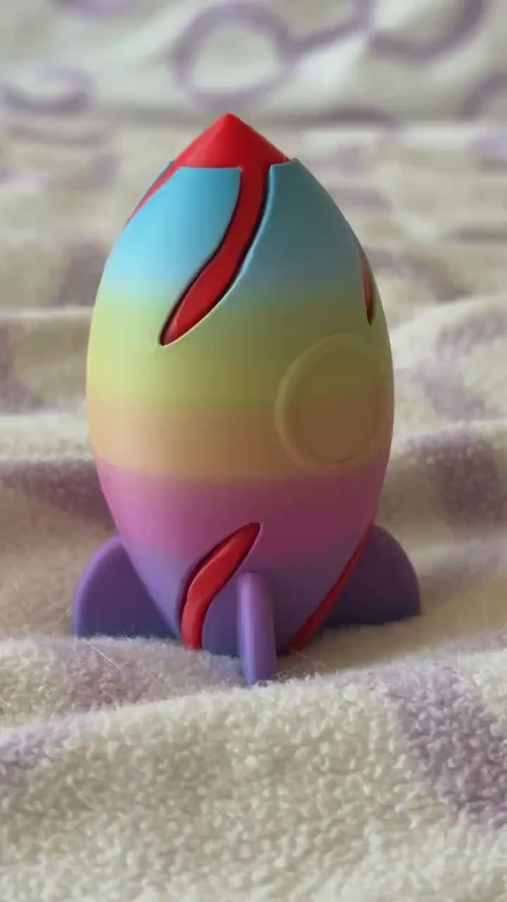Adorable 3D Printed Rocket Pass through - Perfect Handheld Size! ADHD