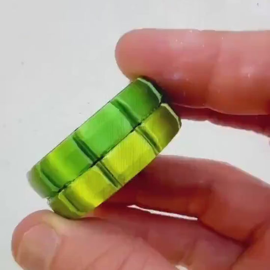 OG Flipster - Reptilian | Hypnotic Flip Tricks Fidget -Dual Sided Quiet Side / Loud Side Magnetic Slider - Haptic Coin