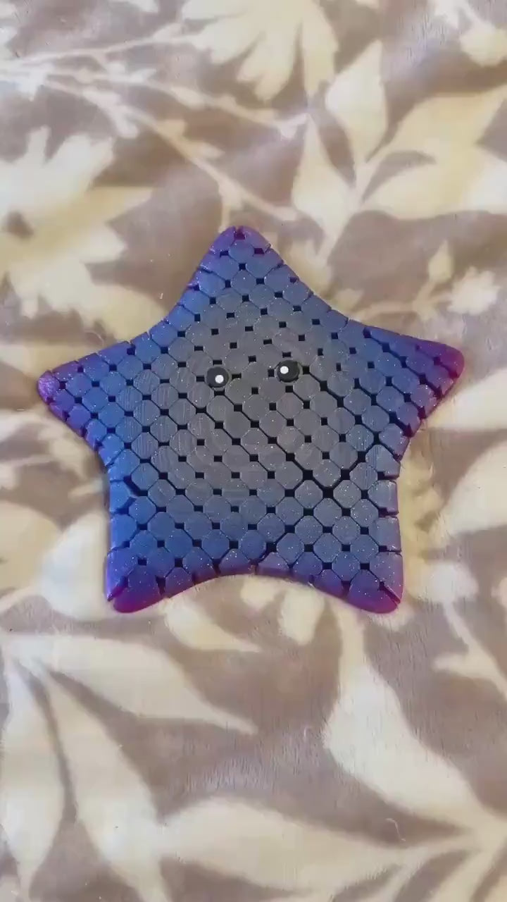 3d print  Starfish Hyper Flexible Fidget Toy Great Christmas Gift