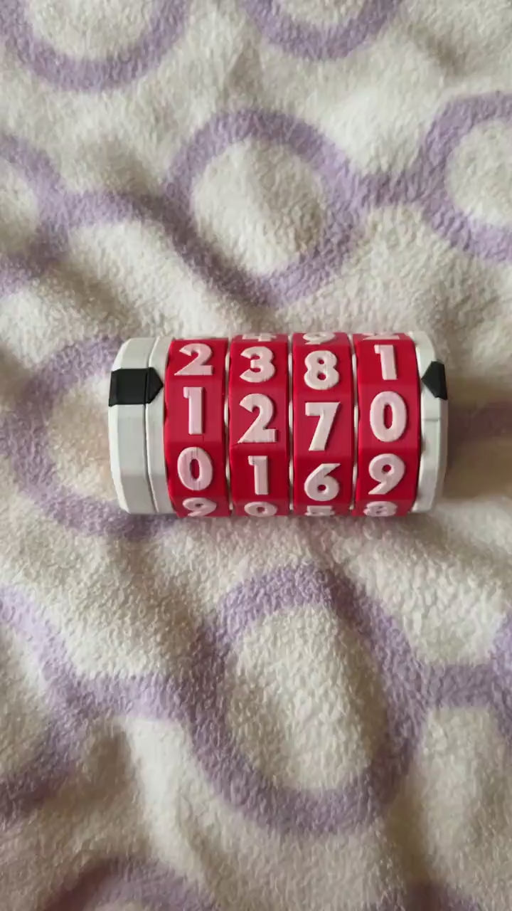 Custom 3D Printed Cryptex | Puzzle Box | Lock Box – Choose Your Own Code & Colors!