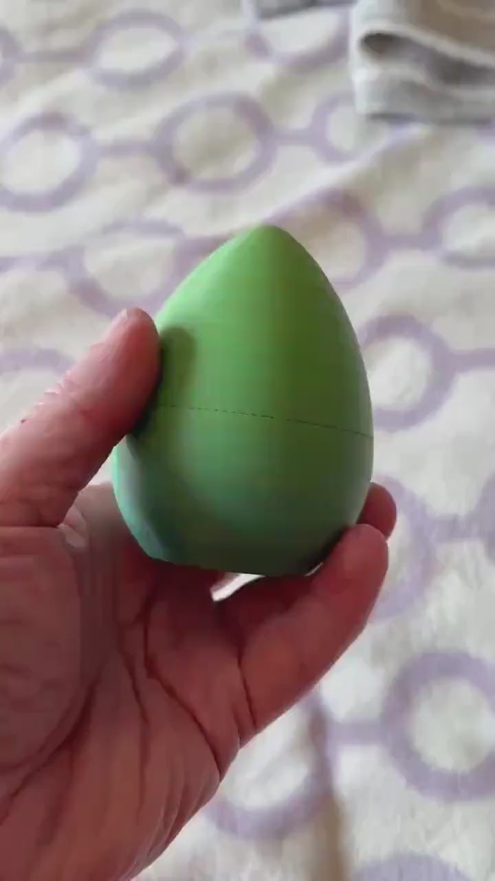 Adorable 3D Printed Crackable easter egg with dragon inside  - Perfect Handheld Size! Adhd
