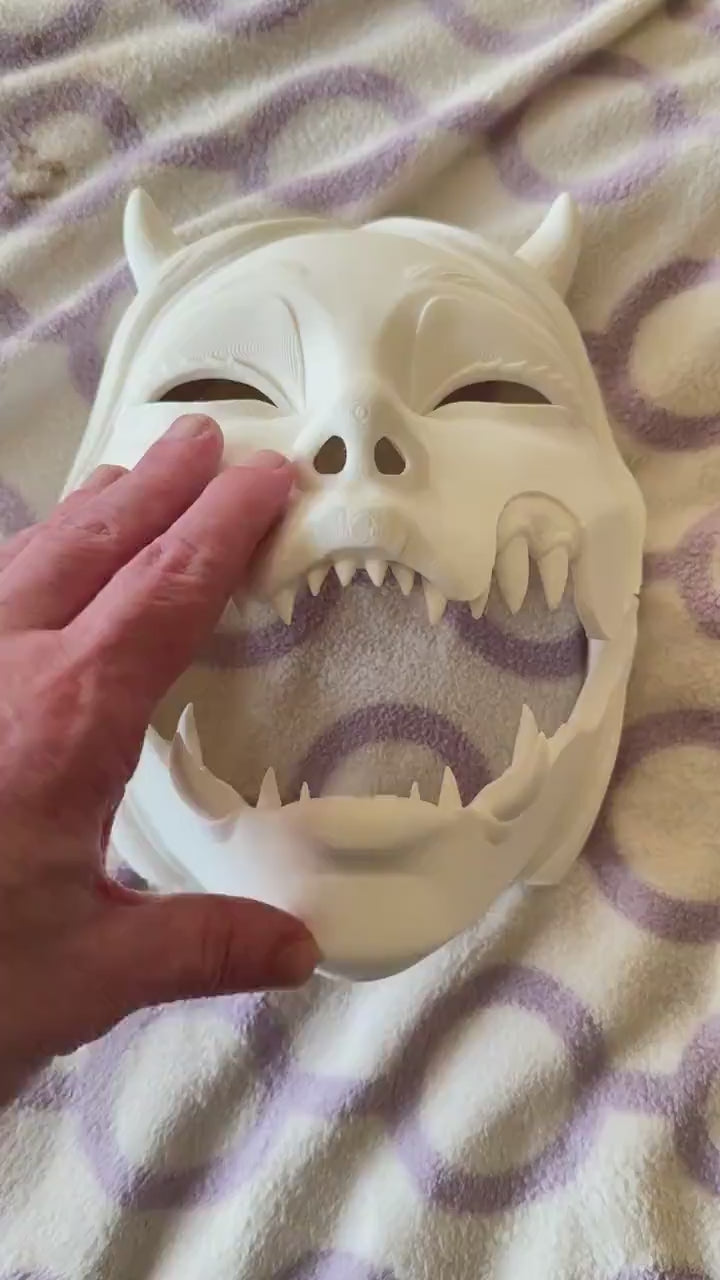 KUCHISAKE MASK,  with Sharp Teeth - Unique Japanese Art, japanese mask