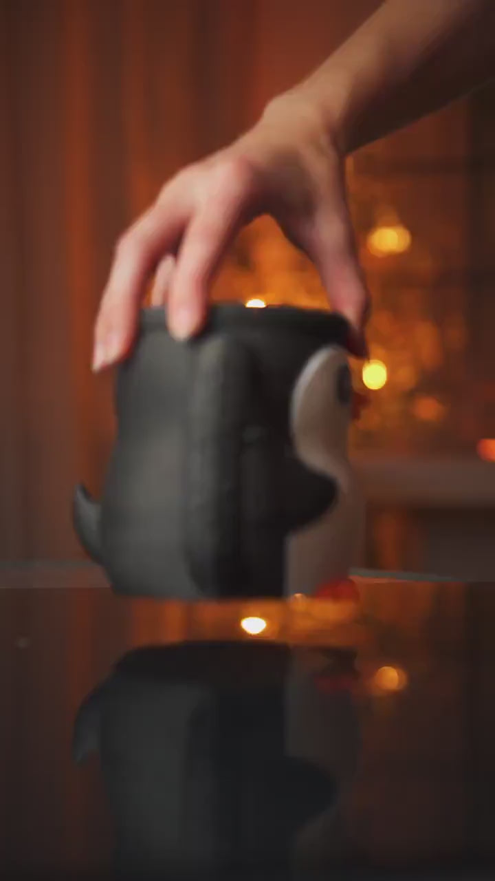 NinjaCreami Bramble the Bat Ice Cream Pint Holder | Eco Friendly 3D Printed Pint Cozy with Spoon Slots | Cute Bat Gift for Ice Cream Lovers