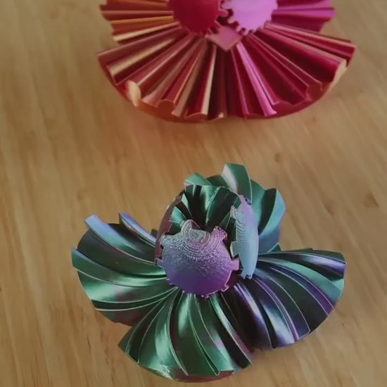 Unique 3D Printed Gear Ball Version 2 Fidget Toy – Perfect Stress Reliever & Desk Accessory