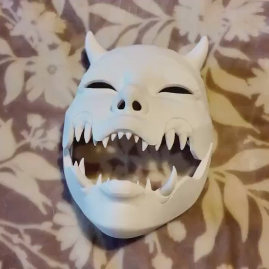 KUCHISAKE MASK,  with Sharp Teeth - Unique Japanese Art, japanese mask