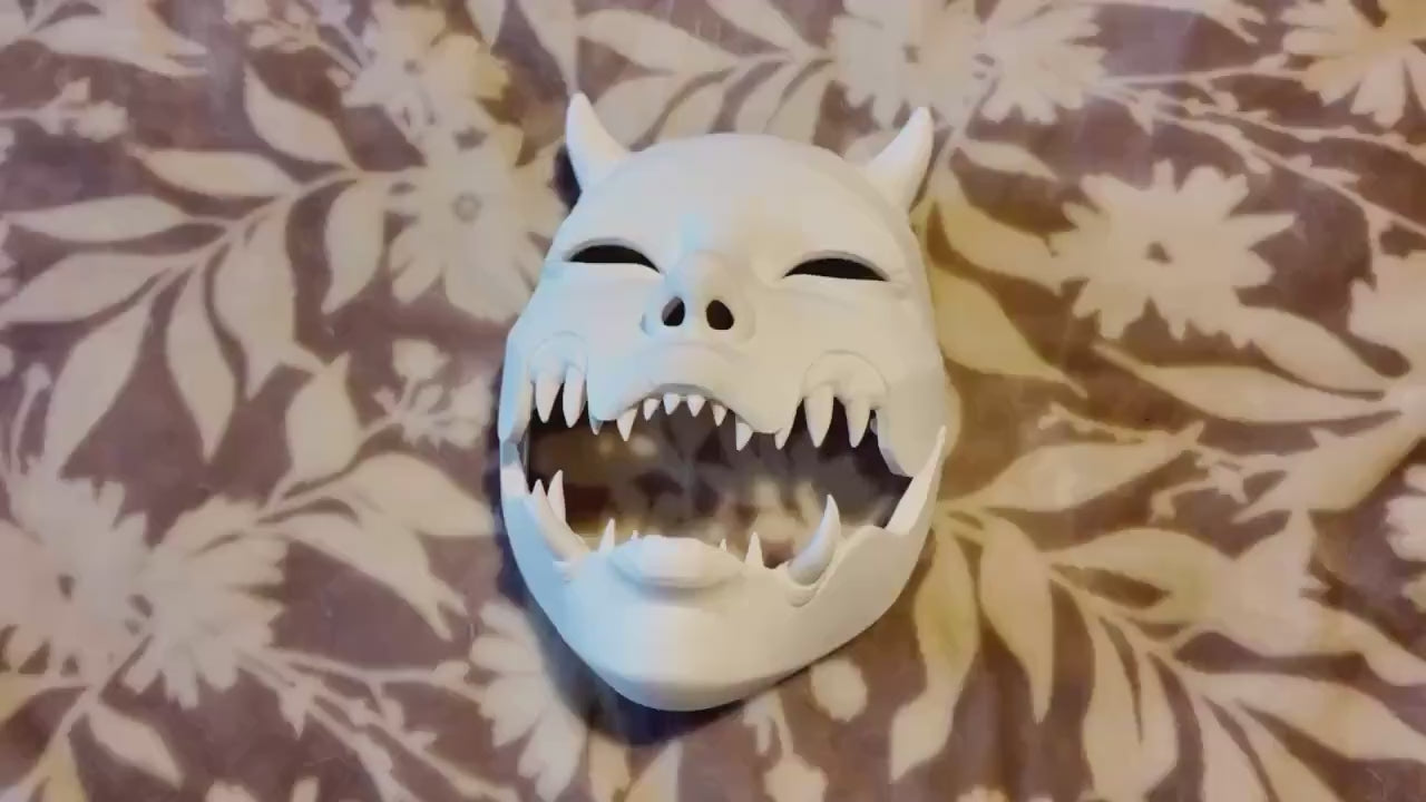 KUCHISAKE MASK,  with Sharp Teeth - Unique Japanese Art, japanese mask