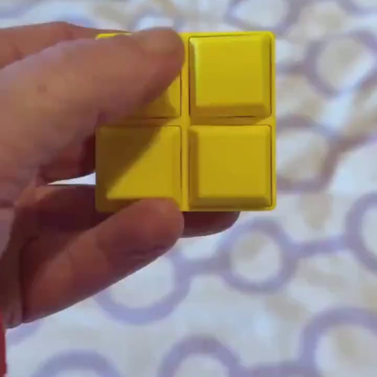 Adorable 3D Printed  classic block design Clicker - Perfect Handheld Size!