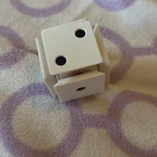 Adorable 3D Printed Dice Clicker - Perfect Handheld Size! Pink / Blue