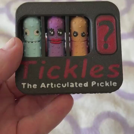 You’re a Big Dill! Tickles Articulated Pickles Pack - 4 Pickles in  Container –  Unique Pickle Lover Present, 3D Printed