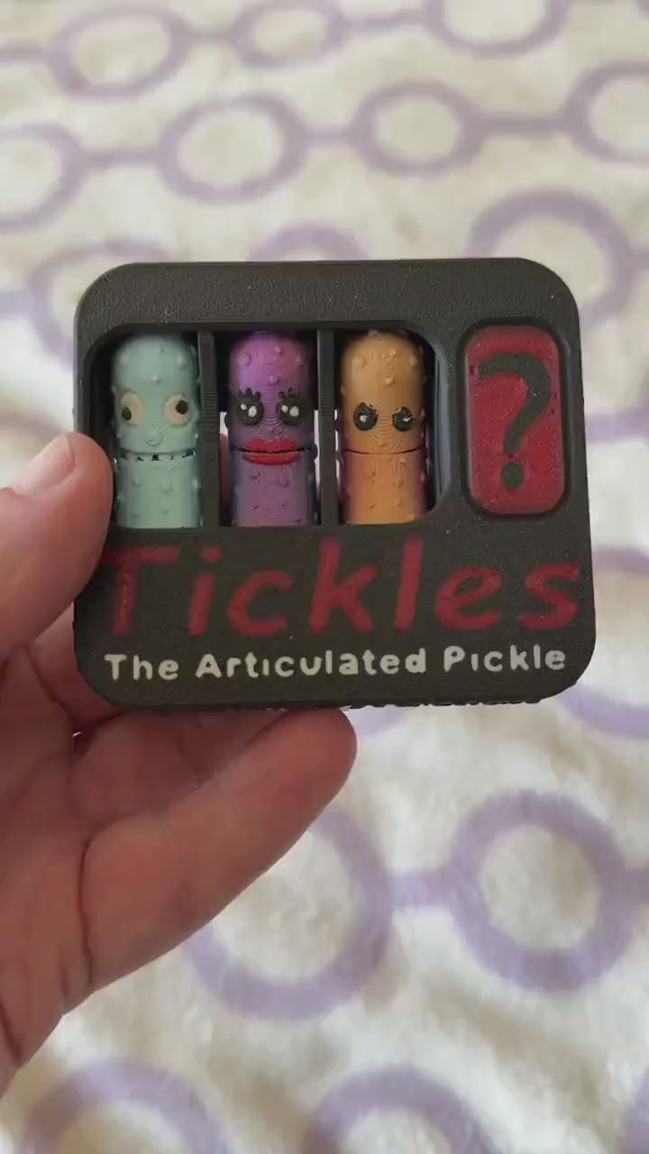 You’re a Big Dill! Tickles Articulated Pickles Pack - 4 Pickles in  Container –  Unique Pickle Lover Present, 3D Printed
